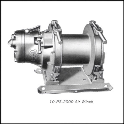 Chicago Pneumatic CP-10PS-2000 REBUILT AIR TUGGER, 2000 LB CAP